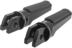 SINKEES Motorcycle Foot Pegs Front Pedals Rider Footrest Accessories for MT-07/Tracer 2014-2020 for MT-09/SP 2013-2020 for XSR700/XSR900 2016-2020 for FJR1300A/AS 2013-2019 (Black)