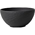 Villeroy & Boch – Manufacture Rock Bowl 650 ml Black, Dishwasher Safe, Microwave Safe, Black Bowl, Bowl for Soup, Salad, Cereals, Snacks or Dips, Ceramic Plate, Premium Porcelain