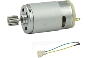 CHANCS RS390 Motore elettrico DC 6V 14000RPM 12 denti ingranaggi per giocattolo auto accessorio passeggino moto a tre ruote con Sostituire RS-380