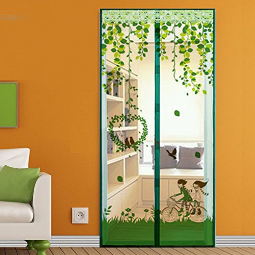 Preisvergleich Produktbild Sommer - moskitonetz Fliegengitter für Fenster, schlafzimmer einfache verschlüsselung Klett die Tür - Netz-C-140x220cm(55x87inch)