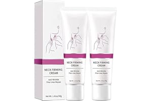 GUSHE LuximPlus Neck Firming Cream,40g Hydrolized Collagen Neck Cream, Hals Straffende Creme, Doppelkinn Entferner, Anti-Aging-Straffungscreme für Hals, Hautstraffungscreme Für Frauen, Männer (2PCS)