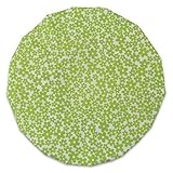 JODA Green and White Flower Shower Cap