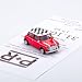 Produktbild corpus delicti Magnetischer Parkscheinhalter für das Armaturenbrett – Modellauto mit Magnet und selbstklebender Haftscheibe – Kultauto Mini Cooper Checker rot