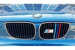 JKGROUP Clip -In Grill inserts Grille Cover Stripes compatible with cars E81 E82 E87 E88 LCI Series 1 2003-2011 M Power Sport Tech Performance Styling Tuning, Sharp Grills Corner