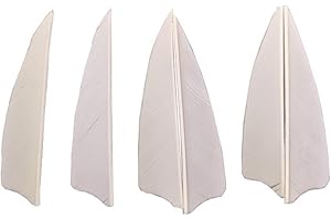 AMEYXGS MILAEM 50pcs 3 Pouces Tir à l'arc Plumes Plume de flèche Plumes Naturelles pour la Chasse flèches Aile Droite