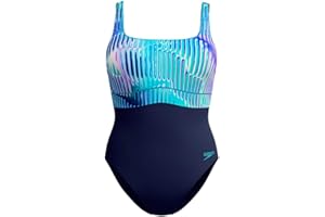 Speedo Shaping Contour Eclipse Printed Traje de baño de una Pieza Mujer