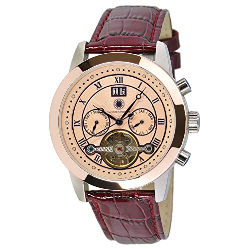 Constantin Durmont Herren-Armbanduhr XL Catano Analog Automatik Leder CD-CATA-AT-LT-STRG-PK Constantin Durmont Herren-Armbanduhr XL Catano Analog Automatik Leder CD-CATA-AT-LT-STRG-PK