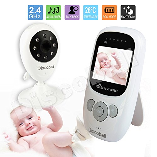 Baby Monitor with Camera -2.4 GHz For Signal Transmission /LCD Digital Video Audio Two-way Talk Night Vision 4 Lullabies Temperature Monitoring for Baby/Old/Pet