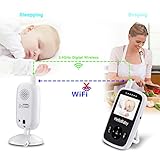 HelloBaby HB24 2.4″ Digital Funk TFT LCD Drahtlos Babyphone Wireless Video Kamera Baby Monitor Babyviewer Überwachung Nachtsicht + Temperatursensor - 5