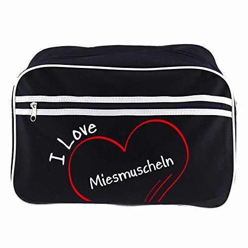 Preisvergleich Produktbild Retrotasche Modern I Love Miesmuscheln schwarz