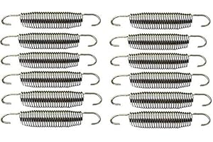 koenig-tom 12 molle di ricambio per trampolino (qualità migliorata 2023) circa 138 mm da circa 240 244 305 366 fino a 426 cm ∅ molla di ricambio