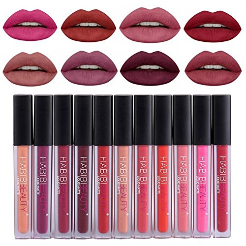 Petansy Nude Matte Lippenstift Langlebig Wasserdichte Samt Liquid Lip Gloss Kosmetik - 3