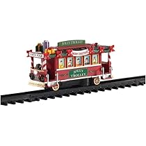 Villaggio Natalizio Con Treno E Luci LED - 27x27x26 Cm - Decorazione Da Interno
