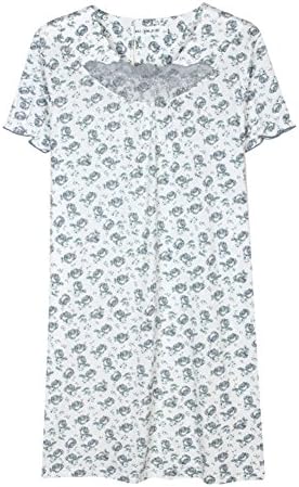 the summer comfortable nightdress/Summer short sleeve Pajamas for women-C XL