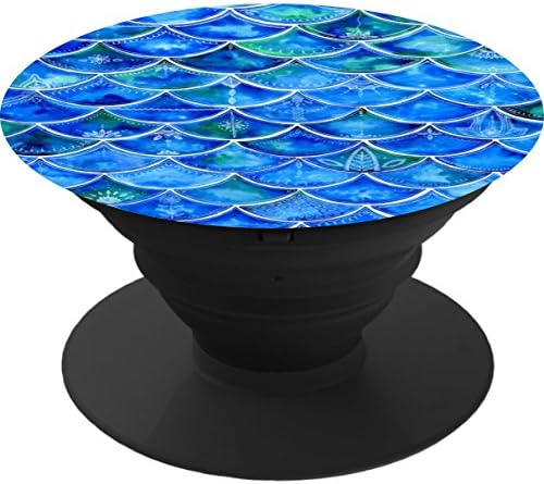 Multi-Function Pop Out Phone Grip and Stand, Socket Mobile Holder for your Phone &amp; Tablet - Mermaid Mandala