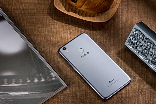 TP-Link Neffos C7 4G LTE Selfie Smartphone(5,5 Zoll, HD, 16GB ROM, 2GB RAM, Dual SIM, Fingerabdrucksensor) cloudy grey