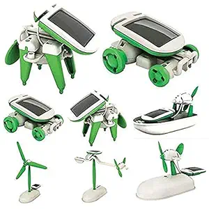 Vihaan Enterprise 6 in 1 Solar Robot Kit Toys for Kids, Educational and Learning Robotic Model Building Science School Projects Kids Boys Girls Gift Age 6+ Game