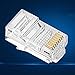 Produktbild Teiliger Kristall Ungeschirmter RJ45-Steckverbinder UTP 8P8C Modular Network Plug Connector 100 Sätze
