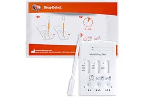 self-diagnostics Szybki test multi 6 TG – wykrywanie 6 rodzajów narkotyków amfetaminy, benzodiazepiny, kokainy, ekstazy, opiatów/morfiny i konopi (THC) – 5 min test na mocz – szybki test moczu – test