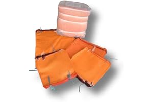 - KEIN HERSTELLER - 1 pack (100 unidades) 25 kg tamaño 50 x 80 cm patatas sacos Raschel sacos frutales verdura bolsas de red bolsas de cebolla sacos de madera sacos de leña sacos de tejido de ceniza bolsas para nueces