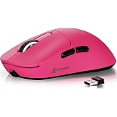 ماوس الألعاب اللاسلكي ATTACK SHARK X3 Superlight &ndash; ماوس خفيف للغاية 49 جرام، مستشعر PixArt PAW3395 بدقة 26000 نقطة في البوصة، BT/2.4G/سلكي ثلاثي