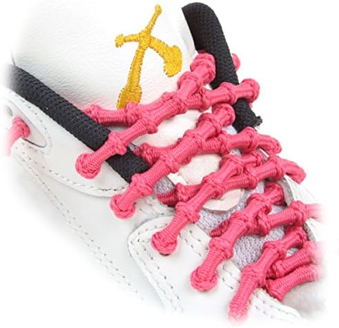 XTENEX - X200 Neon Pink 20" (PATENTED) Adjustable Eyelet Blocking No Tie Elastic Shoe Laces for an Extreme Lock In Performance Fit