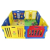 Laufgitter, 8-seitig, Plastik, faltbar, mit Spielematten, NEU ! - 5