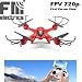 Produktbild MJX X400 Drone mit HD Kamera von FM-electrics | XXL - Drohne mit Kamera, mit Wifi FPV Kamera in HD und riesen Reichweite, Mit Headless-Mode und One-Key Return, Sonderedition mit Fernsteuerung für Mode 1-4, Looping-Funktion, mit C4010 Wlan Kamera in HD