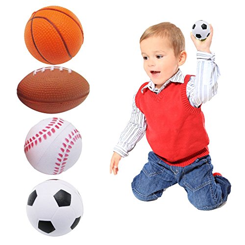 Dazzling Toys Relaxable Balls (Foam Sports Balls, 12 Pack)- (D057)