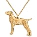 Produktbild Vizsla Hergestellt in U.K. Kunstvolle Hunde- Anhänger Sammlung (22 Karat Vergoldung / gold plattiert)