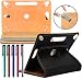 Produktbild Lolo Company Inc. LOLO® Huawei MediaPad X2 7-Inch Tablet Tablet PC 360 Grad Rotation Universal PU Leder Hülle Abdeckung Ständer Tasche Beutel (Tablet Case - Cover- Folio) - Konstrukteur Karbonfaser
