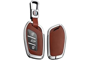 TECART Smart etui na kluczyki samochodowe pasuje do MG 4, EV, MG, EHS, EV, GT, HS, ZS, ZX, MG4, MG5, MG6, do Roewe RX3 RX5, skórzany wzór, etui ochronne, klucze, akcesoria, klucze, 3 przyciski