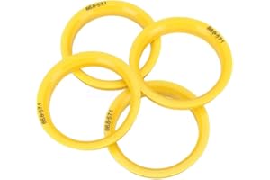 HUAMENGYUAN Lot de 4 bagues de centrage de moyeu de roue - Trou central - Anneau de réglage - 66,6-57,1 - Compatible avec