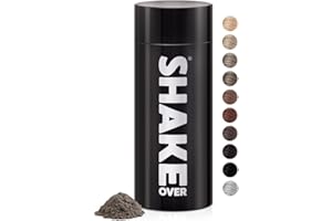 ‎SHAKE OVER SHAKE OVER Veganes Streuhaar zur Haarverdichtung, mit Zink angereicherte Fasern, hochwertiges Schütthaar, Made in Europe (30 g, ASH BLONDE)