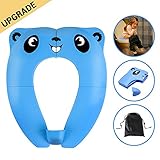 ☑🛒【Con 8Pcs Pad antideslizante】El respaldo del asiento del inodoro de Travel Potty tiene 8 piezas de almohadillas de goma antideslizantes que evitan que los niños se deslicen en el inodoro con eficacia, ofrecen comodidad y seguridad para ellos Dos soportes inferiores hacen que el asiento del baño sea más estable.