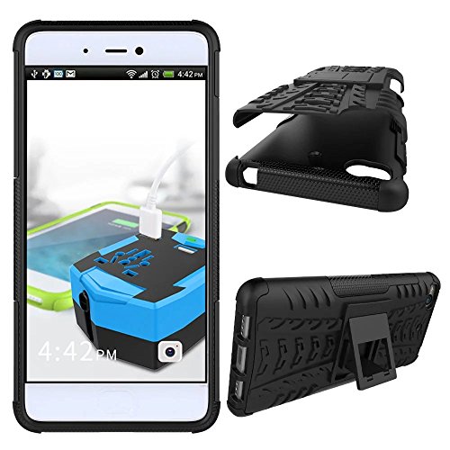 Xiaomi Mi5S Funda   Heavy Duty  H  brida Rugged Armor Case Choque Absorci  n Protecci  n Dual Layer Bumper Carcasa con pata de Cabra para Xiaomi Mi5S Negro
