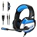 Produktbild MallTEK Gaming Headset für PS4 PC Xbox One, 3,5 mm, Stereo-LED-Kopfhörer mit Mikrofon (omnidirektional, mit Mikrofon, für Online-Gaming-Headset, für Computer, Laptop, Mac