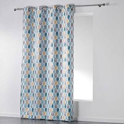 Douceur d'Intérieur Palpito Rideau à Œillets, Polyester, Blanc, 260x140 cm