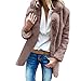 Produktbild Staresen Damen wärmen künstliche Wolle Mantel Jacke Revers Winter Oberbekleidung Wintermantel Wollmantel Jacke Revers Winterjacke Outwear mit Revers