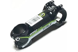 FukkeR 60/70/80/90/100/110/120mm Potence De Vélo Cintre Riser 31.8mm en Carbone Aluminium Tige De Guidon De VTT 6 Degrés pour Route BMX XC AM FR DH Cyclisme (Color : Groen, Size : 80mm)