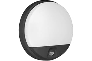 ADVITI AGAT LED Oprawa Ogrodowa z Czujnikiem Ruchu 140° IP54 4000K (Czarny 1100lm)