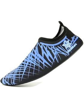 Unisex Aquaschuhe Strandschuhe, Weiche schnelltrockene rutschfeste Schwimmschuhe geeignet für Tauchen Schnorcheln...