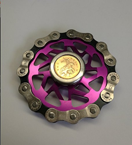 Sunnytech 1PC Fidget Spinner Toy EDC Exquisite Brass Hand Spinner DIY Puzzels for Anxiety Boredom HS32A-4 Purple Sunnytech 1PC Fidget Spinner Toy EDC Exquisite Brass Hand Spinner DIY Puzzels for Anxiety Boredom HS32A-4 Purple