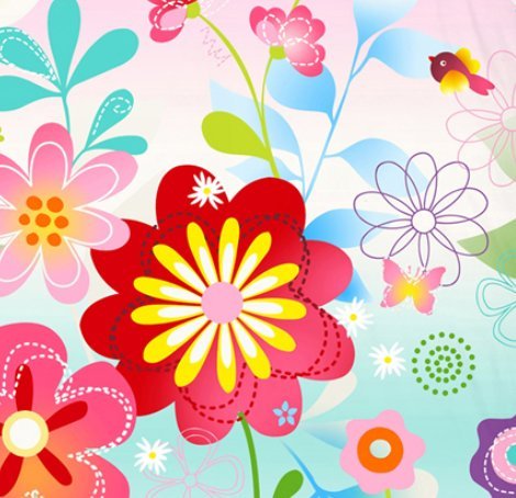Aminata Kids – Bettwäsche 135×200 cm Kinder Mädchen Blumen Schmetterlinge Baumwolle + Reißverschluss Pink Blau Gelb Grün Blümchen Butterfly Kinderbettwäsche 2-teiliges Bettwäscheset Bettbezug Ganzjahr - 7