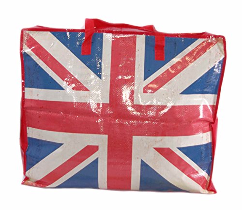 Preisvergleich Produktbild Extragroße Aufbewahrungstasche Riesentasche Wäschetasche Umzugstasche Jumbo Bag 90 Liter, UK Flagge