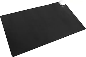 PrimeMatik - Tapis et Surface chauffante Moquette Thermique pour Bureau Sol et Pieds 60 x 36 cm 85W Noir