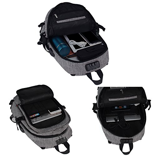 Business Laptop Rucksack Backpack  Kobwa 15 6 Inch Notebook Schulrucksack Computer Rucks  cke f  r Herren und Damen mit Anti-theft  USB Charging Port 