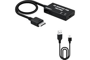 Mcbazel PS1/PS2 till HDMI-adapter, multifunktionell HDTV HDMI-kabeladapter för PS1/PS2/PS One