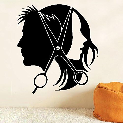 JOLIN Fashion Wall Stickers Vinyl Sculpture Home Decor Hair Beauty Salon Barbershop Sexy Girl Decoration Wall Decals Mural D592