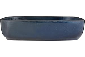 Mason Cash Reactive Blue Rectangular Baker 23cm | 1.2 Litre Stoneware Oven Dish with Unique Glaze Finish – Ideal for Vegetables, Crumbles & Stylish Serving | Dishwasher & Microwave Safe